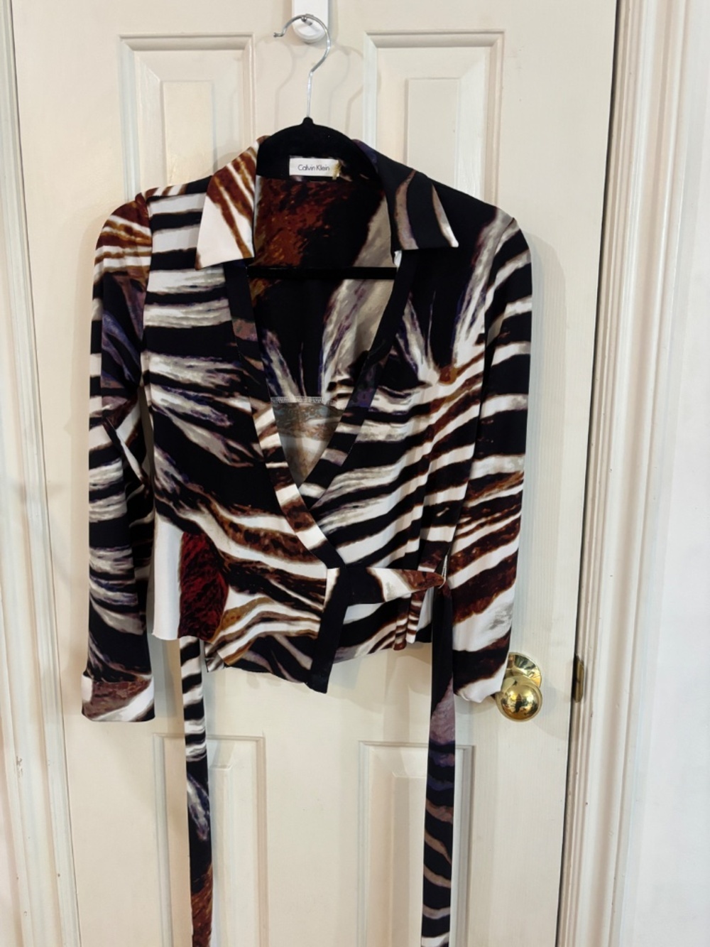 vintage early 2000s Calvin Klein wrap top *accepting offers